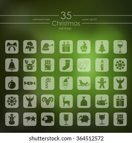 Set of Christmas icons