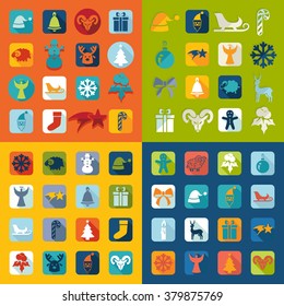 Set of Christmas icons