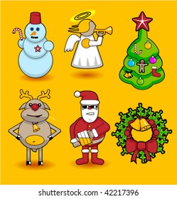 Set of christmas icons