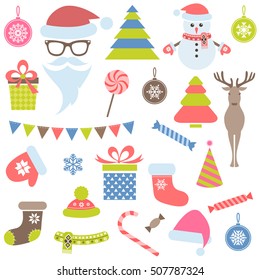 Set of Christmas icons