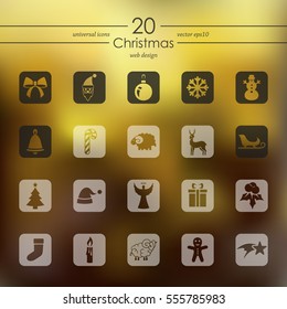 Set of Christmas icons