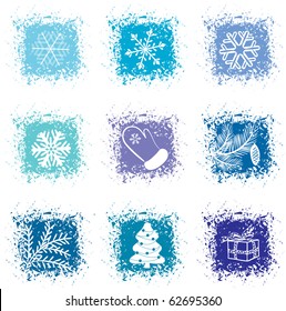 Set christmas icons