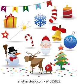 Set of christmas icons