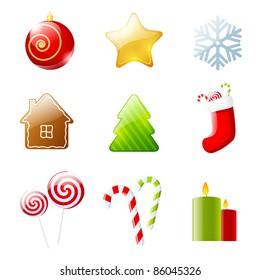 Set of christmas icons