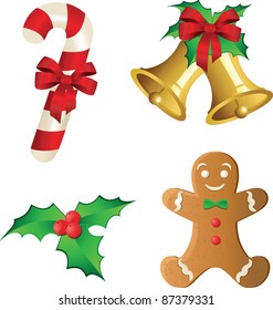 Set of Christmas icons