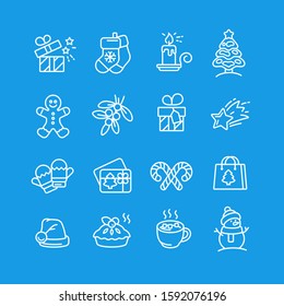 Set of Christmas icons for design and decoration