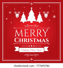 Set of christmas icons in internet banner in vector illustration. Icon of bell, stocking, christmas tree, reindeer, present, Santa Claus, snowman. Template for internet and business.