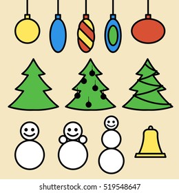 set of christmas images