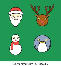 set of christmas images