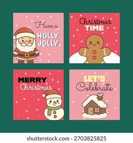 Set von Weihnachten Kinder Vektor