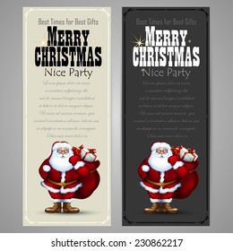 set of christmas labels