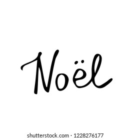 Set of Christmas lettering handwritten