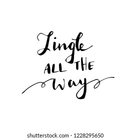 Set of Christmas lettering handwritten