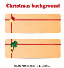A set of Christmas and New Year background with Christmas decorations
