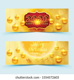 Set Of Christmas and New Year banner. Facebook cover. Sale Banner. for social media
