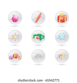 Set of Christmas and New Year vectors