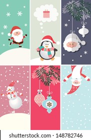 Set of Christmas and New Year's banners