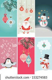 Set of Christmas and New Year's banners. Vector illustration
