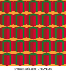 Set of Christmas parcel package icons in decorative wrapping paper with bows and ribbons vector .Flat style vector illustration .