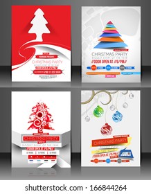 Set of Christmas Party Flyer & Poster Cover Template 