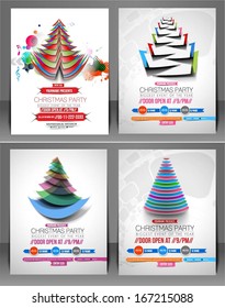 Set of Christmas Party Flyer & Poster Cover Template 