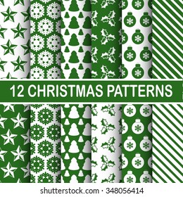 Set of Christmas patterns