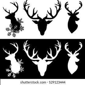 set of Christmas reindeer