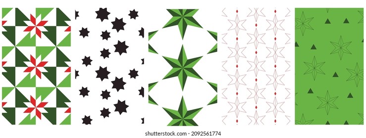 Conjunto de patrones de Navidad sin fisuras