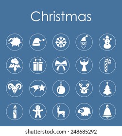 Set of Christmas simple icons