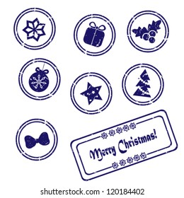 set of Christmas stamp