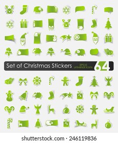 Set of Christmas stickers