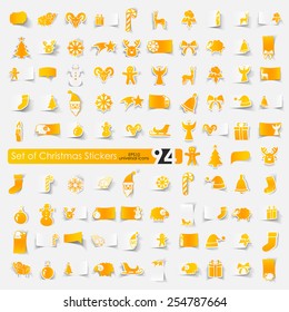 Set of Christmas stickers
