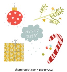 Set of christmas symbols