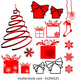 Set of Christmas symbols