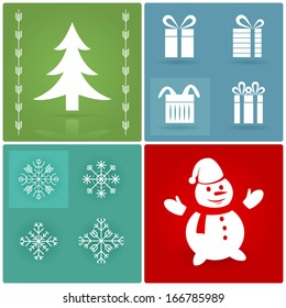 Set of Christmas symbols. Nice elements for a winter design