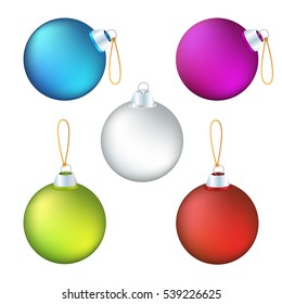set of Christmas tree balls