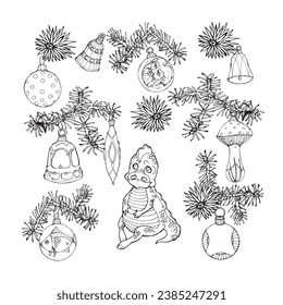 Weihnachtsbaumschmuck zum Färben
