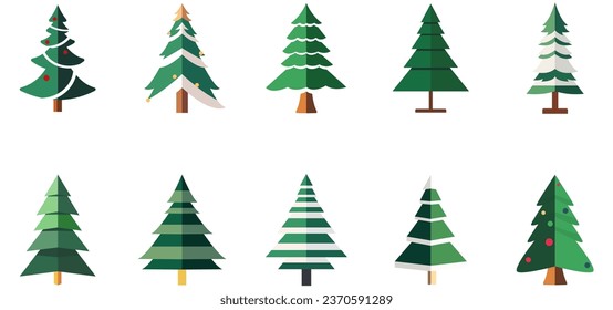 Decoración de árboles de Navidad para las vacaciones en el invierno de diciembre