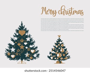 Set of Christmas tree , white background