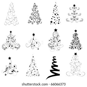 Set Christmas Trees