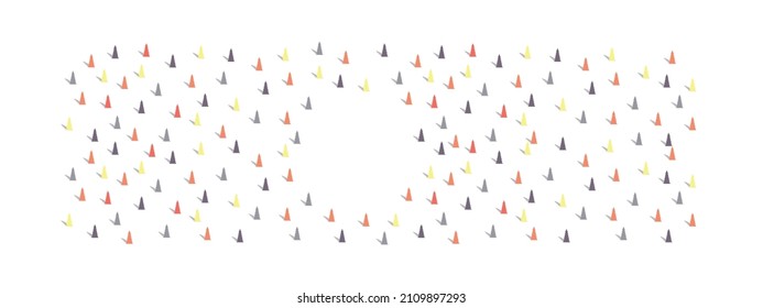 Set of Christmas trees in different colors. Simple flat christmas decorating. vector illustration.