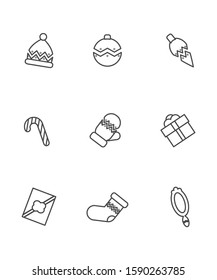 Set Of Christmas Vector Icons