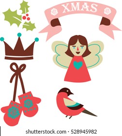Set of christmas vector icons 