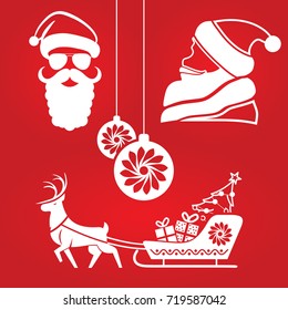 Set of Christmas vector icons
