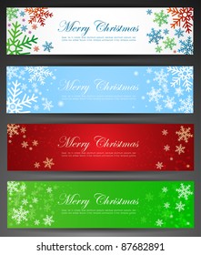 Set Of Christmas Web Banners