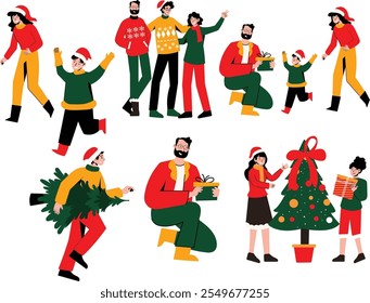 a set of christmast illustration
