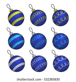 Set of Christmas-tree balls