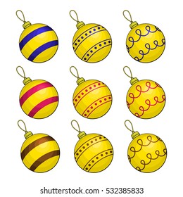 Set of Christmas-tree balls