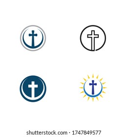 Set of Church logo template design vector illustration