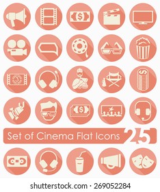 Set of cinema icons